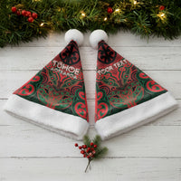 Aotearoa Iwi Tuhoe Personalised Christmas Santa Hat Maori Kowhaiwhai Pattern