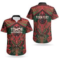Aotearoa Iwi Tuhoe Personalised Couples Matching Mermaid Dress and Hawaiian Shirt Maori Kowhaiwhai Pattern