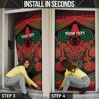 Aotearoa Iwi Tuhoe Personalised Door Cover Maori Kowhaiwhai Pattern