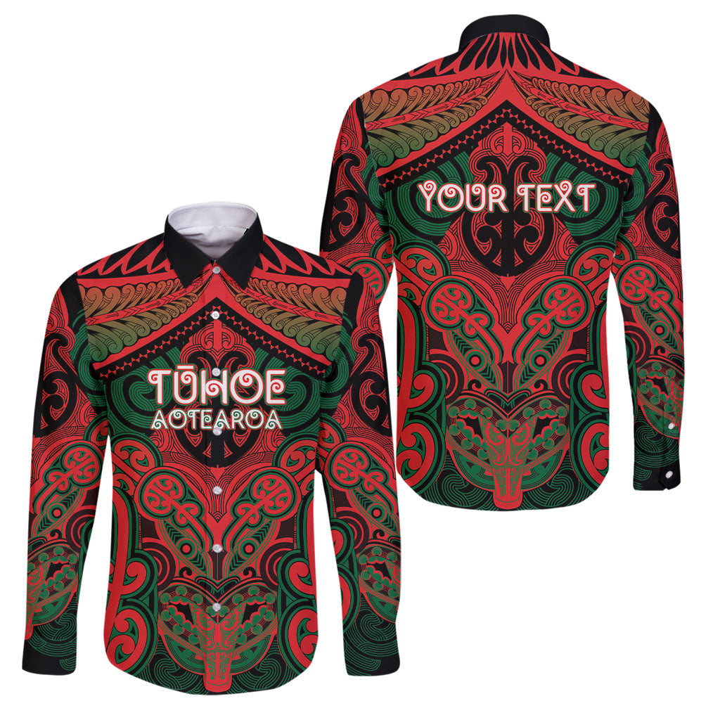 Aotearoa Iwi Tuhoe Personalised Family Matching Puletasi and Hawaiian Shirt Maori Kowhaiwhai Pattern