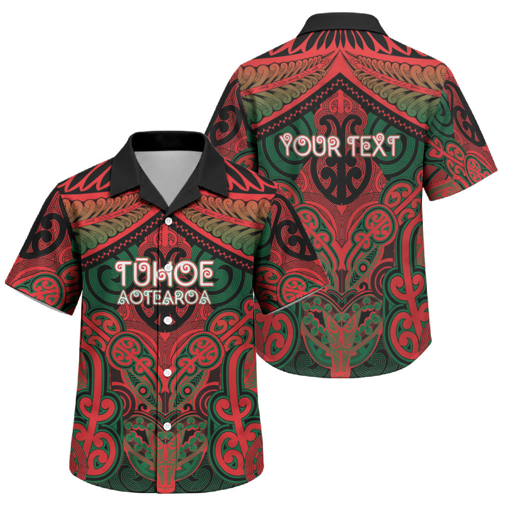 Aotearoa Iwi Tuhoe Personalised Family Matching Tank Maxi Dress and Hawaiian Shirt Maori Kowhaiwhai Pattern
