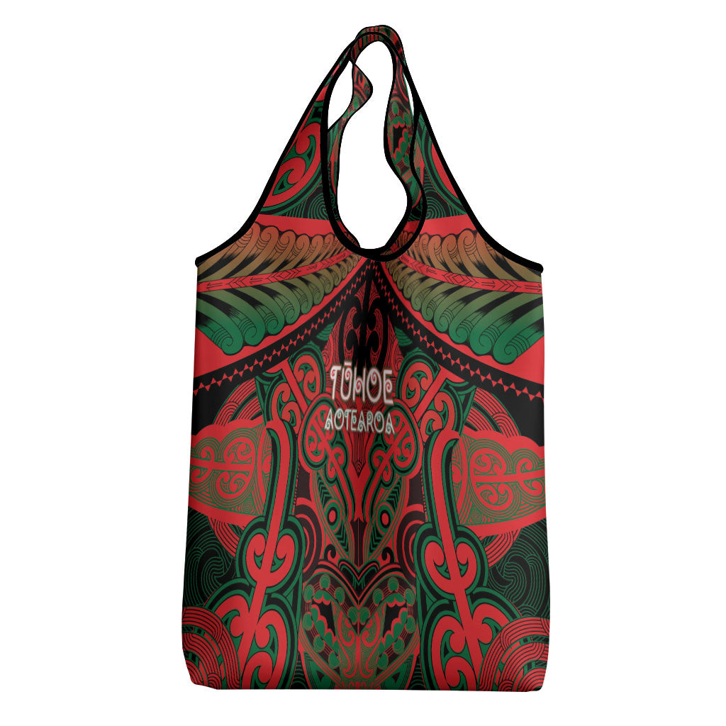 Aotearoa Iwi Tuhoe Grocery Bag Maori Kowhaiwhai Pattern