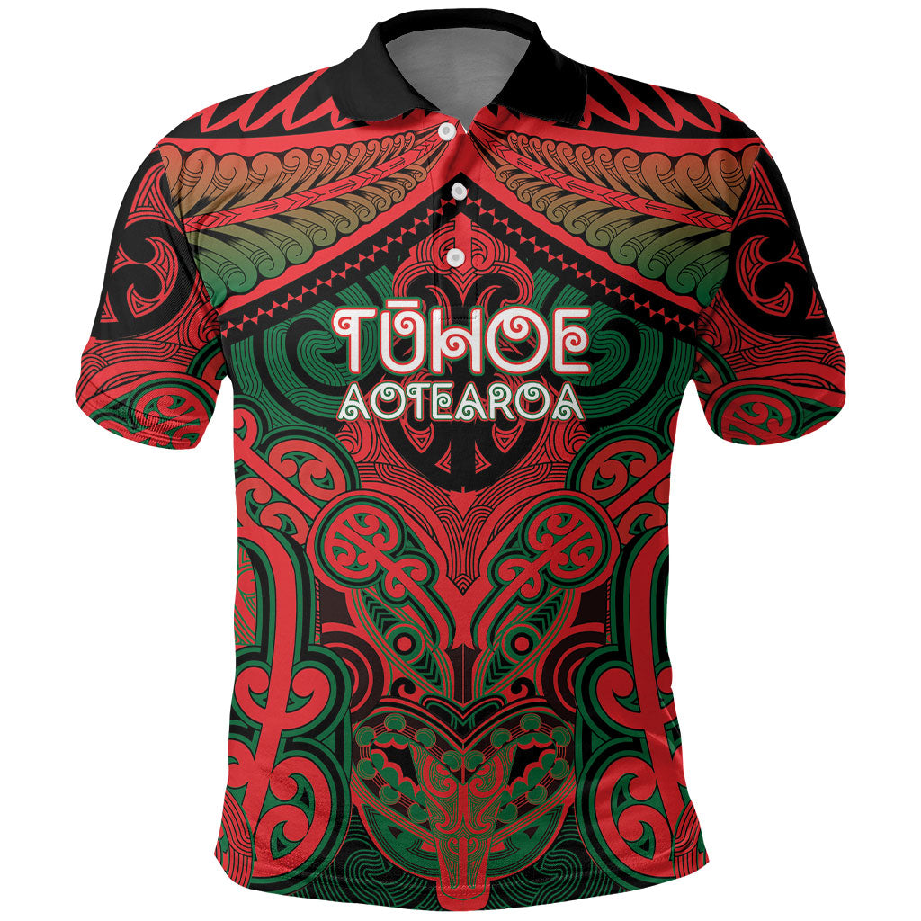 Aotearoa Iwi Tuhoe Personalised Polo Shirt Maori Kowhaiwhai Pattern