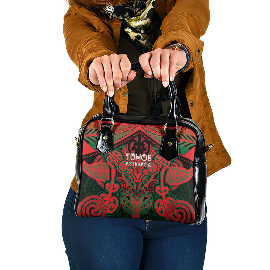 Aotearoa Iwi Tuhoe Shoulder Handbag Maori Kowhaiwhai Pattern