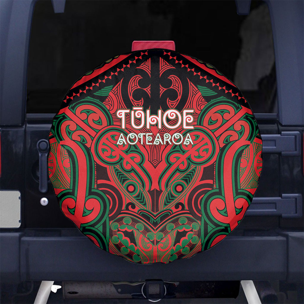 Aotearoa Iwi Tuhoe Spare Tire Cover Maori Kowhaiwhai Pattern