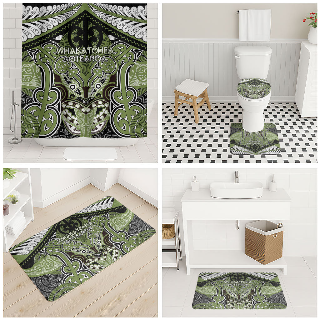 Aotearoa Iwi Whakatohea Bathroom Set Maori Kowhaiwhai Pattern