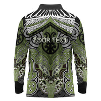 Aotearoa Iwi Whakatohea Personalised Long Sleeve Polo Shirt Maori Kowhaiwhai Pattern
