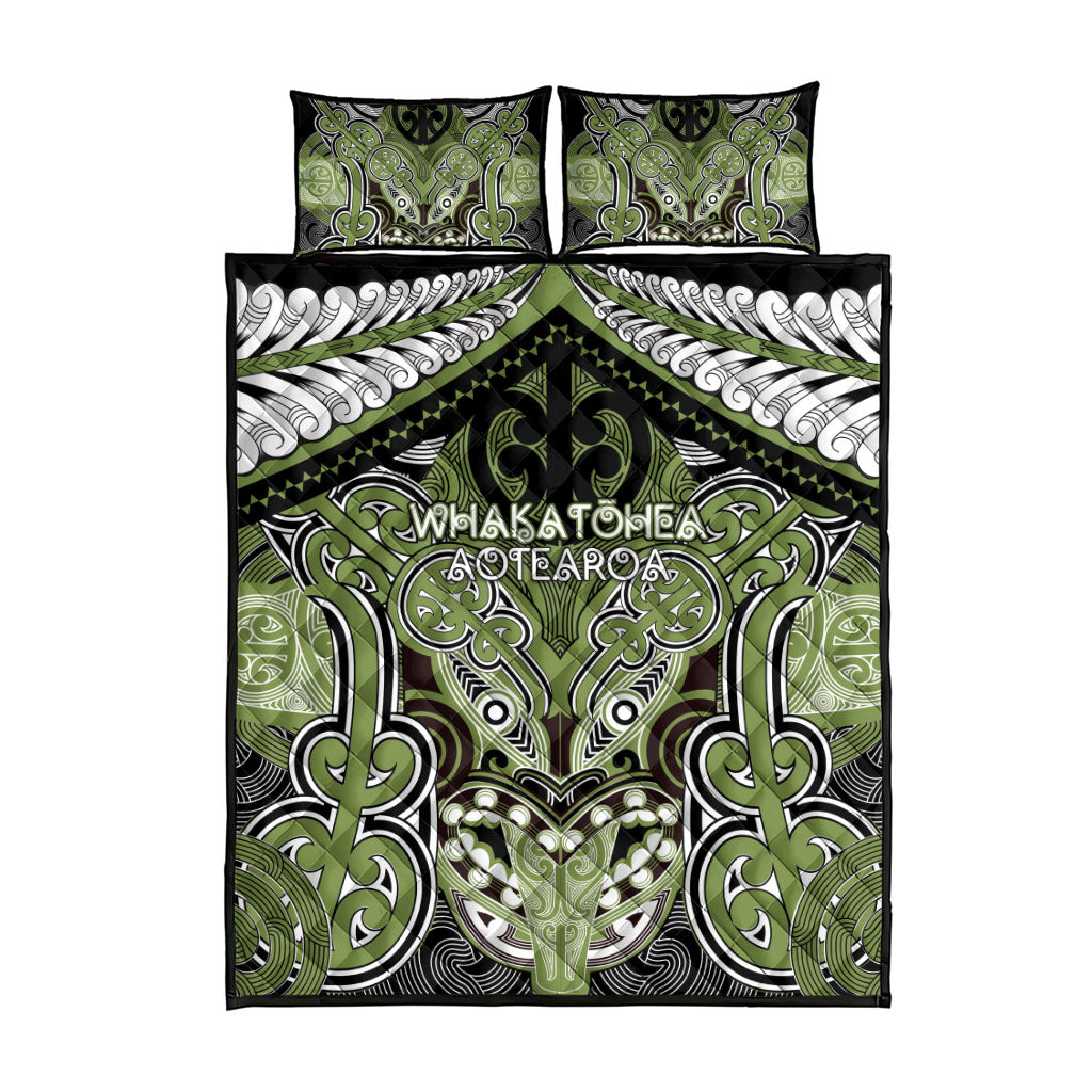 Aotearoa Iwi Whakatohea Quilt Bed Set Maori Kowhaiwhai Pattern