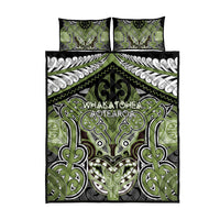 Aotearoa Iwi Whakatohea Quilt Bed Set Maori Kowhaiwhai Pattern