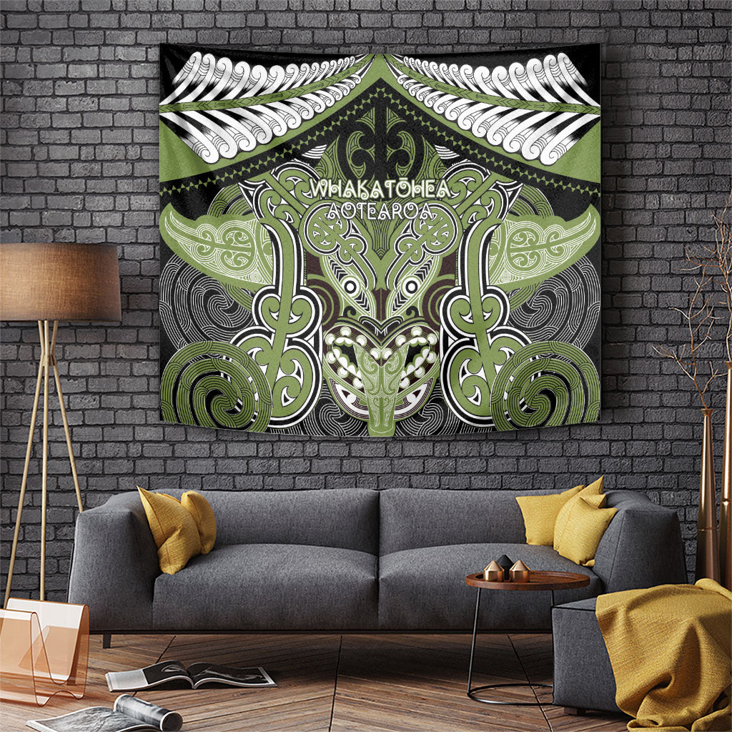 Aotearoa Iwi Whakatohea Tapestry Maori Kowhaiwhai Pattern