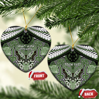 Aotearoa Iwi Ngati Awa Personalised Ceramic Ornament Maori Kowhaiwhai Pattern