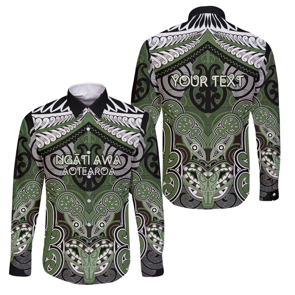 Aotearoa Iwi Ngati Awa Personalised Family Matching Summer Maxi Dress and Hawaiian Shirt Maori Kowhaiwhai Pattern