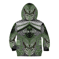 Aotearoa Iwi Ngati Awa Personalised Kid Hoodie Maori Kowhaiwhai Pattern