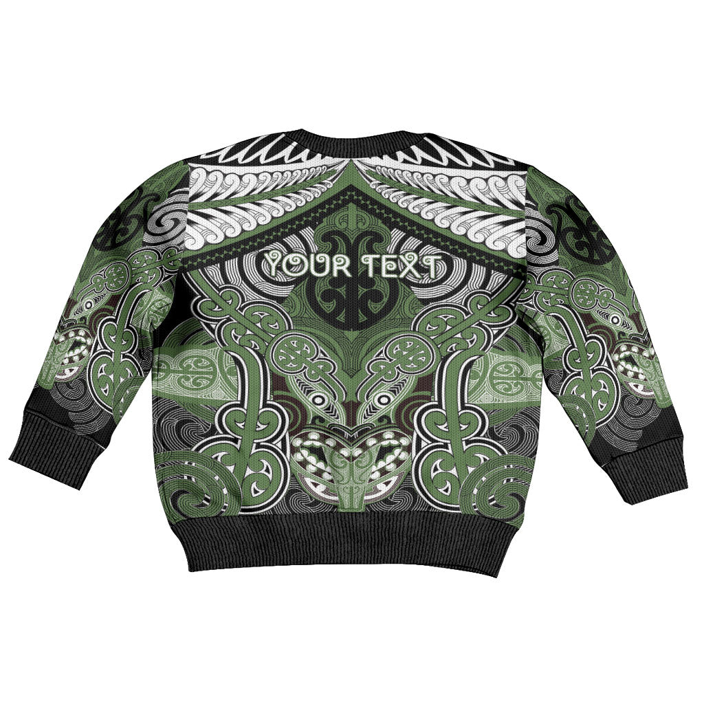 Aotearoa Iwi Ngati Awa Personalised Kid Ugly Christmas Sweater Maori Kowhaiwhai Pattern