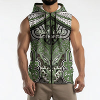 Aotearoa Iwi Ngati Awa Personalised Sleeveless Zip Hoodie Maori Kowhaiwhai Pattern