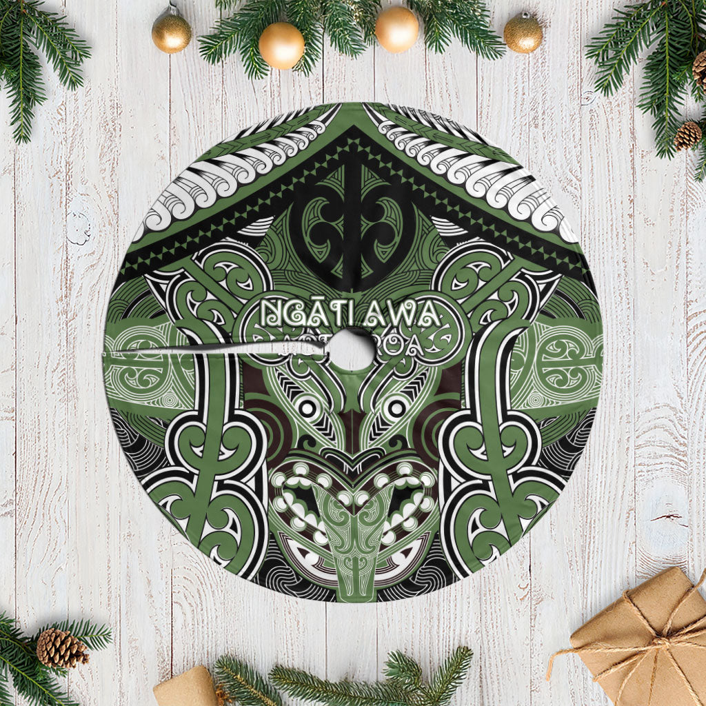 Aotearoa Iwi Ngati Awa Tree Skirt Maori Kowhaiwhai Pattern
