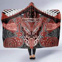 Aotearoa Iwi Rongowhakaata Hooded Blanket Maori Kowhaiwhai Pattern