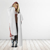 Aotearoa Iwi Rongowhakaata Hooded Blanket Maori Kowhaiwhai Pattern