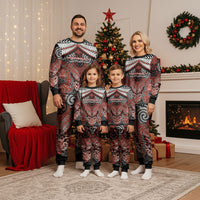 Aotearoa Iwi Rongowhakaata Personalised Christmas Pajama Set Maori Kowhaiwhai Pattern LT19 - Polynesian Pride