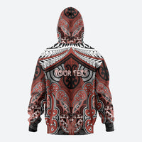 Aotearoa Iwi Rongowhakaata Personalised Zip Hoodie Maori Kowhaiwhai Pattern