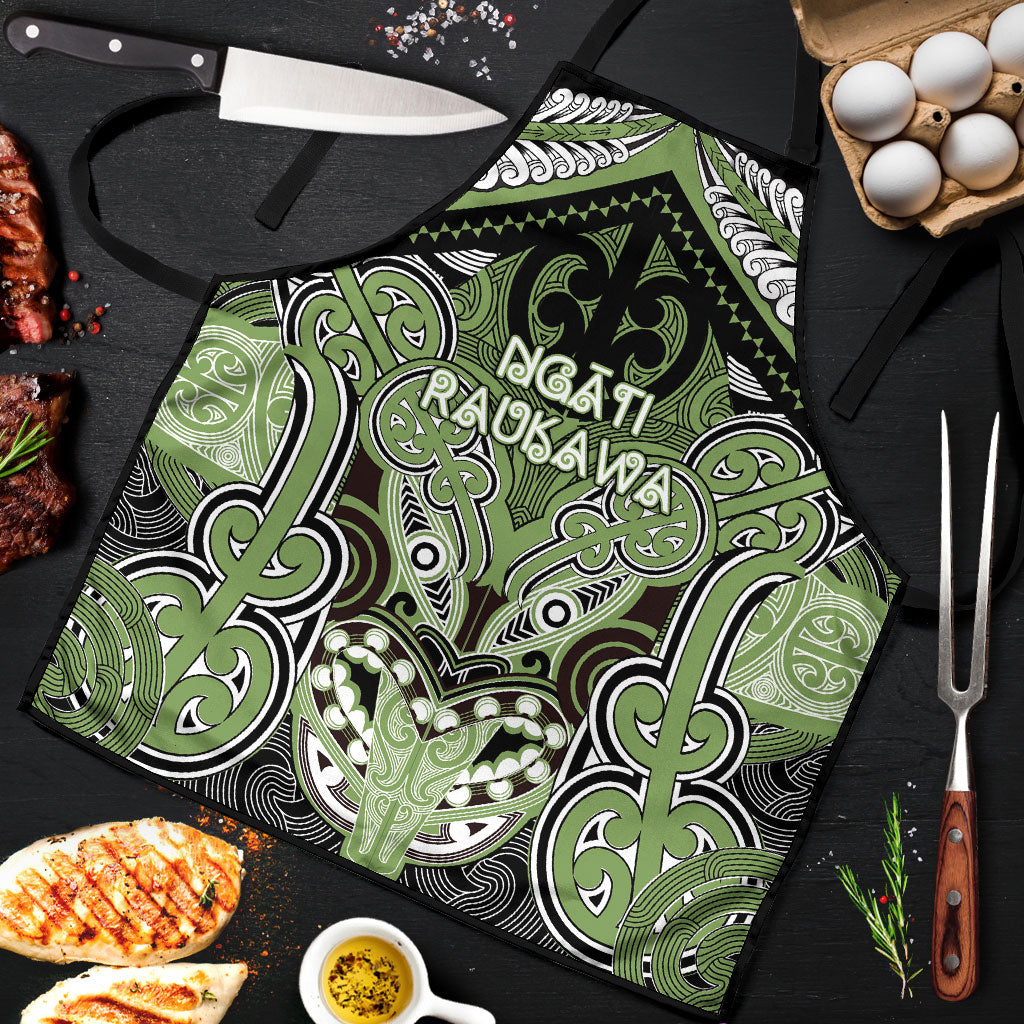 Aotearoa Iwi Ngati Raukawa Apron Maori Kowhaiwhai Pattern