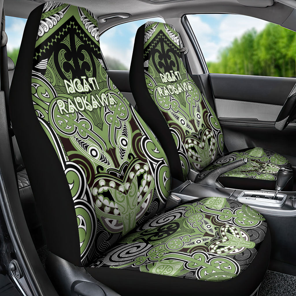 Aotearoa Iwi Ngati Raukawa Car Seat Cover Maori Kowhaiwhai Pattern LT19 - Polynesian Pride