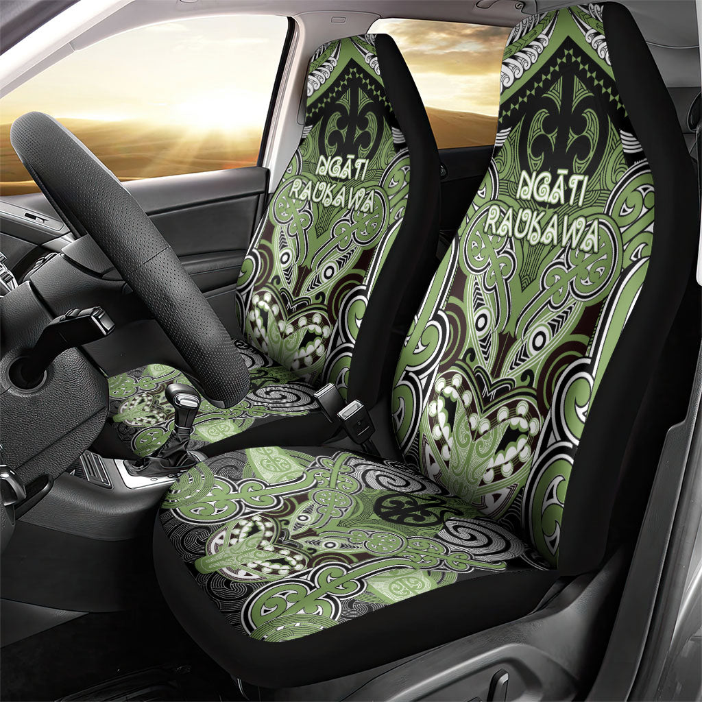 Aotearoa Iwi Ngati Raukawa Car Seat Cover Maori Kowhaiwhai Pattern LT19 - Polynesian Pride