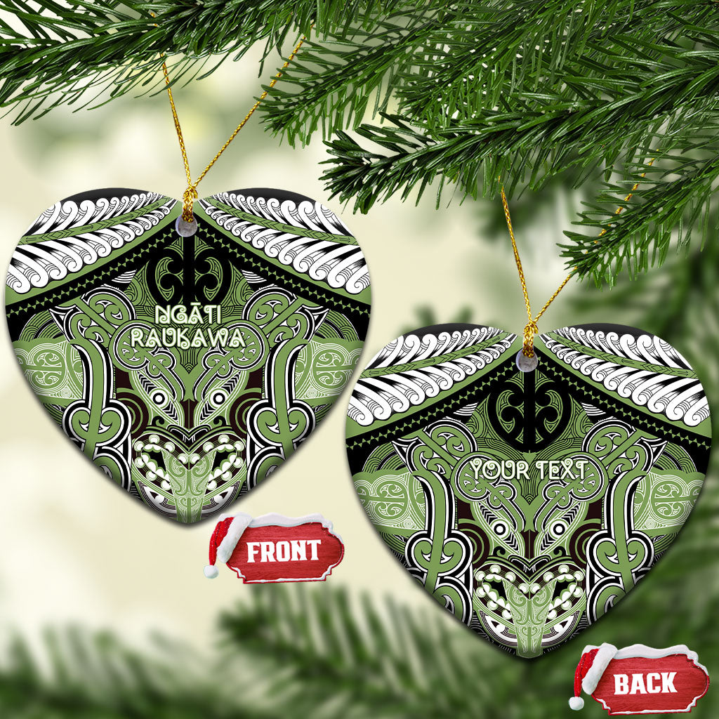 Aotearoa Iwi Ngati Raukawa Personalised Ceramic Ornament Maori Kowhaiwhai Pattern