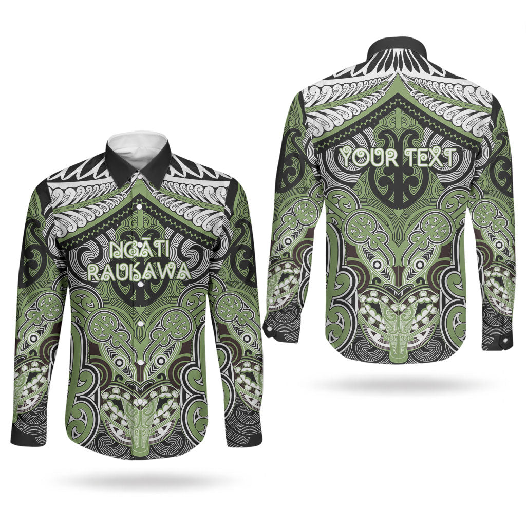 Aotearoa Iwi Ngati Raukawa Personalised Couples Matching Short Sleeve Bodycon Dress and Long Sleeve Button Shirt Maori Kowhaiwhai Pattern