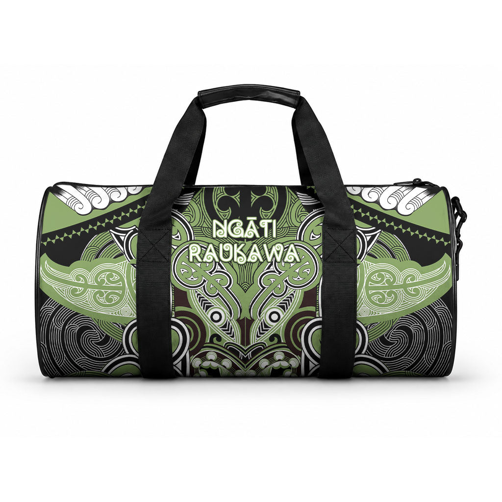 Aotearoa Iwi Ngati Raukawa Duffle Bag Maori Kowhaiwhai Pattern LT19 One size Green - Polynesian Pride