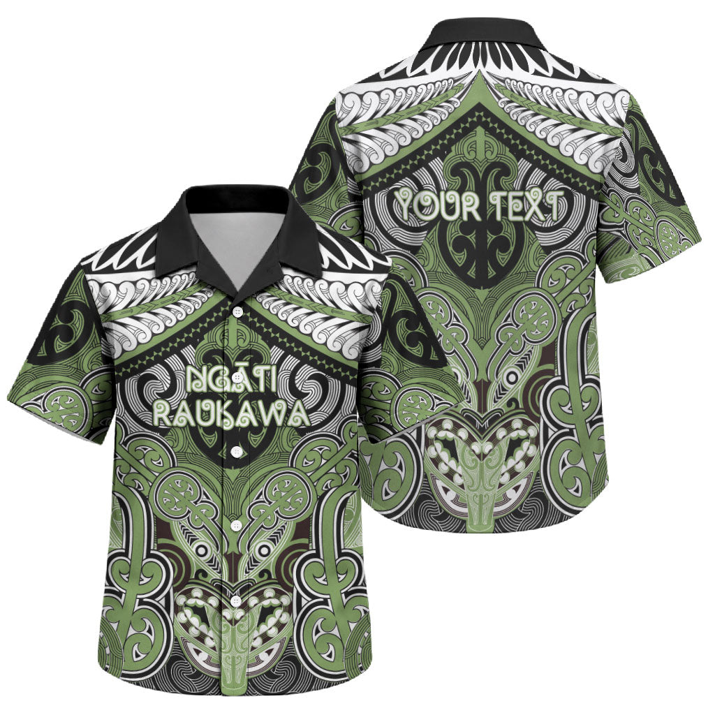 Aotearoa Iwi Ngati Raukawa Personalised Family Matching Off Shoulder Short Dress and Hawaiian Shirt Maori Kowhaiwhai Pattern