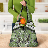 Aotearoa Iwi Ngati Raukawa Grocery Bag Maori Kowhaiwhai Pattern