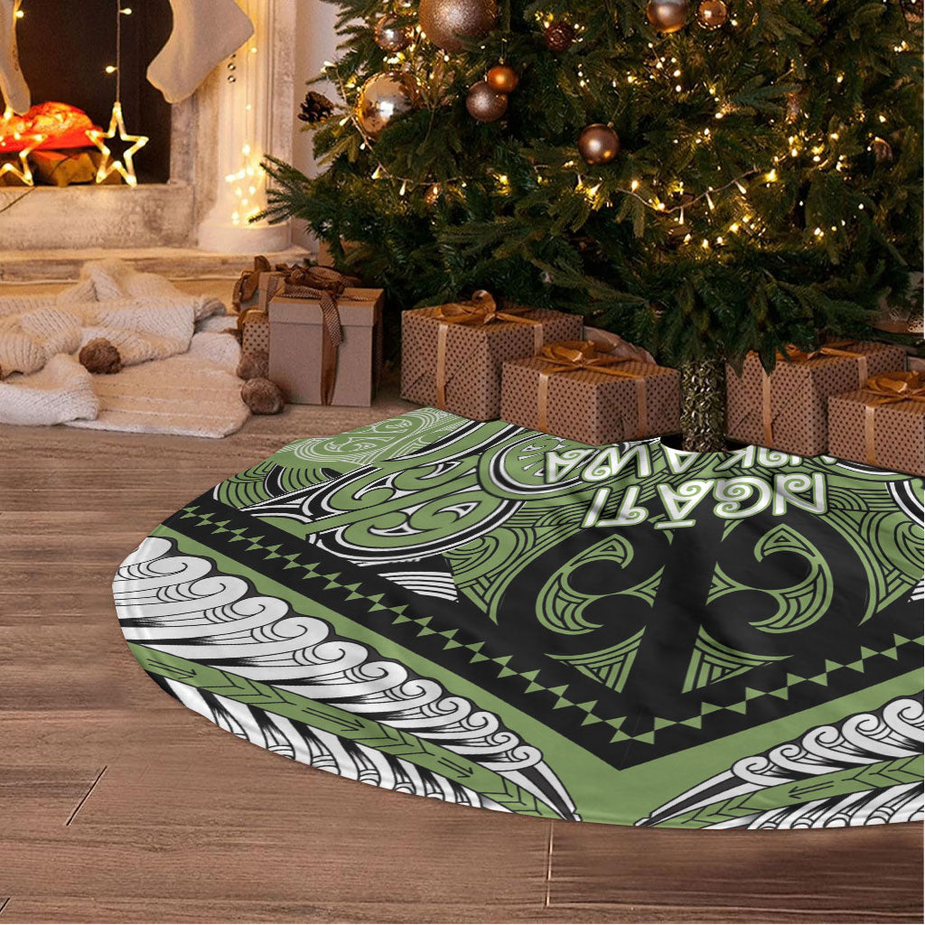 Aotearoa Iwi Ngati Raukawa Tree Skirt Maori Kowhaiwhai Pattern