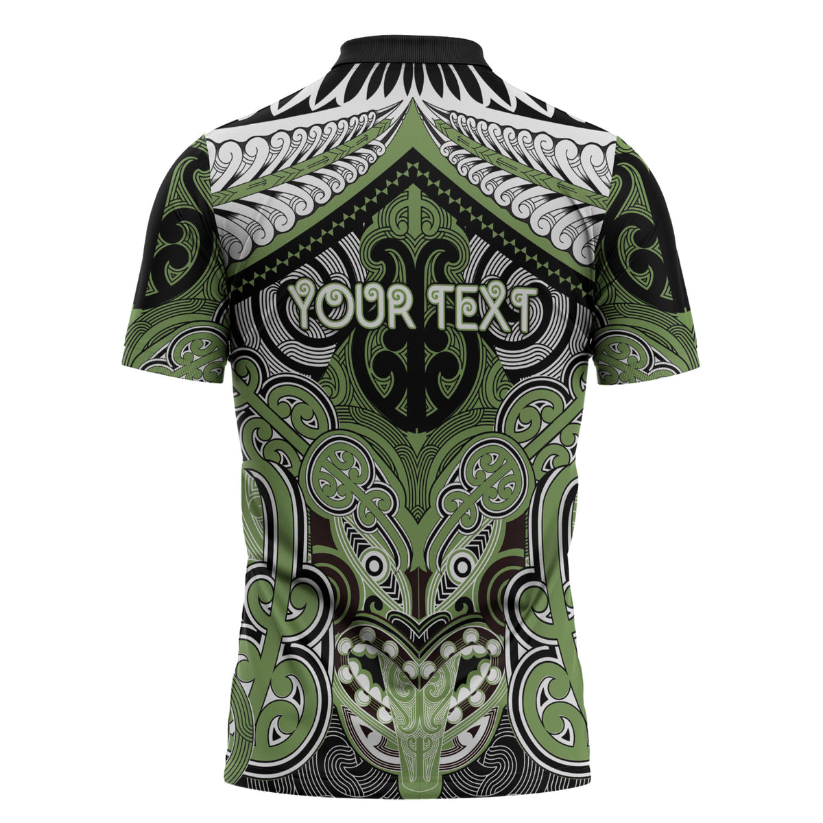 Aotearoa Iwi Ngati Raukawa Personalised Zipper Polo Shirt Maori Kowhaiwhai Pattern