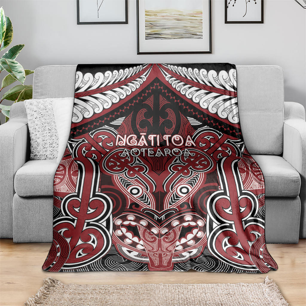 Aotearoa Iwi Ngati Toa Blanket Maori Kowhaiwhai Pattern