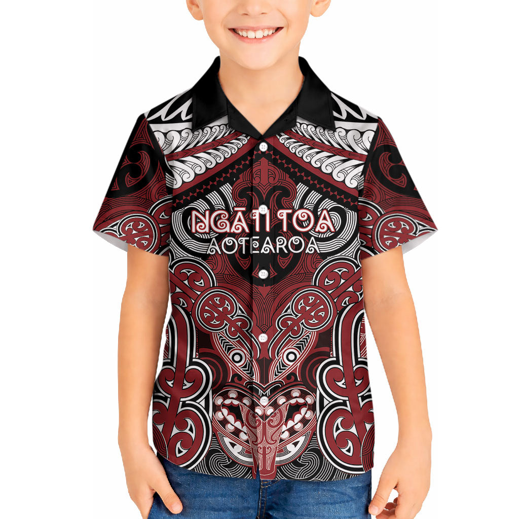Aotearoa Iwi Ngati Toa Personalised Hawaiian Shirt Maori Kowhaiwhai Pattern LT19 - Polynesian Pride