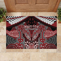Aotearoa Iwi Ngati Toa Rubber Doormat Maori Kowhaiwhai Pattern