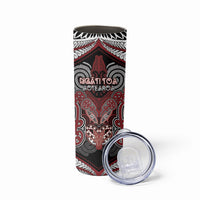 Aotearoa Iwi Ngati Toa Personalised Skinny Tumbler Maori Kowhaiwhai Pattern