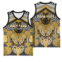 Aotearoa Iwi Ngati Tama Personalised Basketball Jersey Maori Kowhaiwhai Pattern