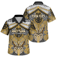 Aotearoa Iwi Ngati Tama Personalised Family Matching Puletasi and Hawaiian Shirt Maori Kowhaiwhai Pattern