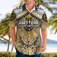 Aotearoa Iwi Ngati Tama Personalised Hawaiian Shirt Maori Kowhaiwhai Pattern