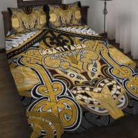 Aotearoa Iwi Ngati Tama Quilt Bed Set Maori Kowhaiwhai Pattern