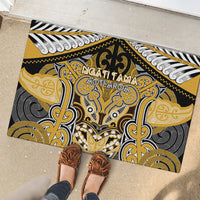 Aotearoa Iwi Ngati Tama Rubber Doormat Maori Kowhaiwhai Pattern