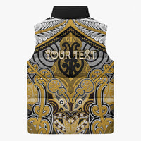 Aotearoa Iwi Ngati Tama Personalised Sleeveless Puffer Jacket Maori Kowhaiwhai Pattern