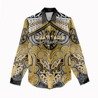 Aotearoa Iwi Ngati Tama Personalised Women Casual Shirt Maori Kowhaiwhai Pattern