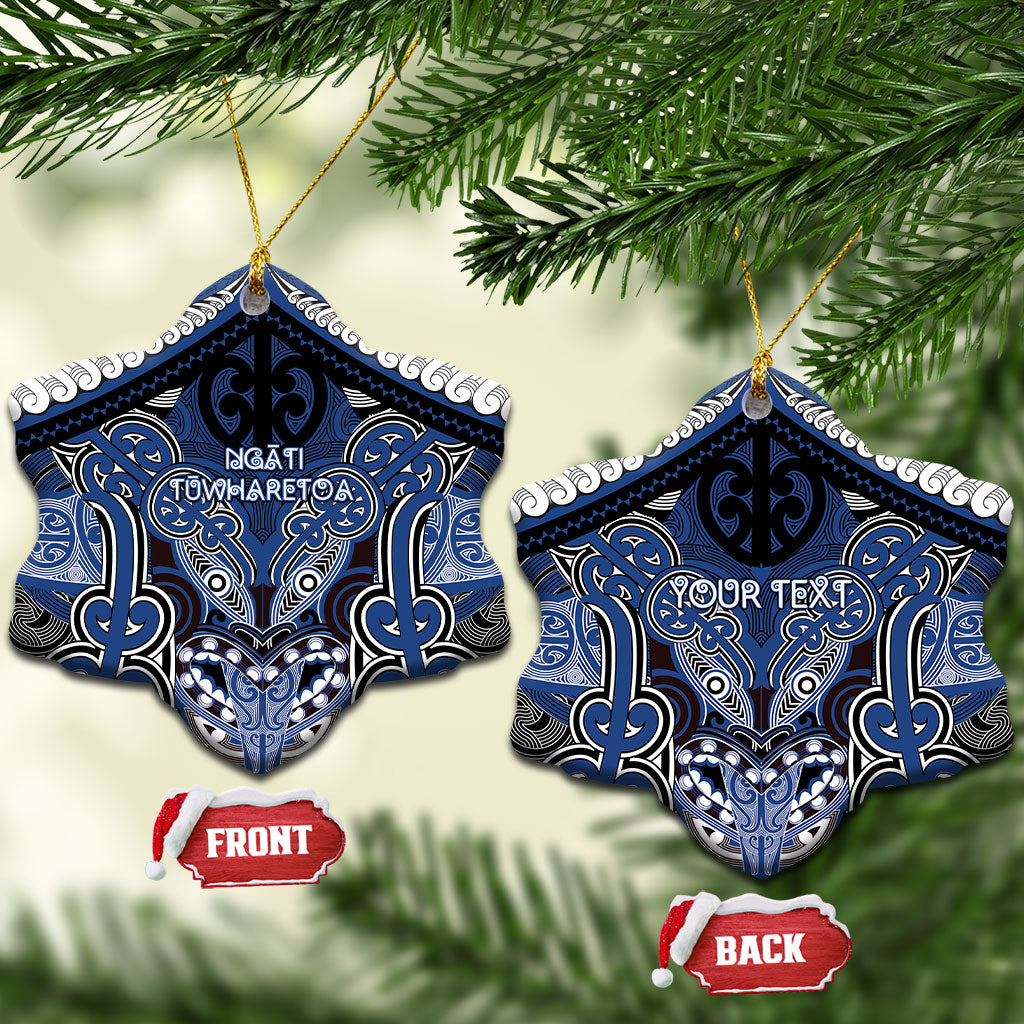 Aotearoa Iwi Ngati Tuwharetoa Personalised Ceramic Ornament Maori Kowhaiwhai Pattern