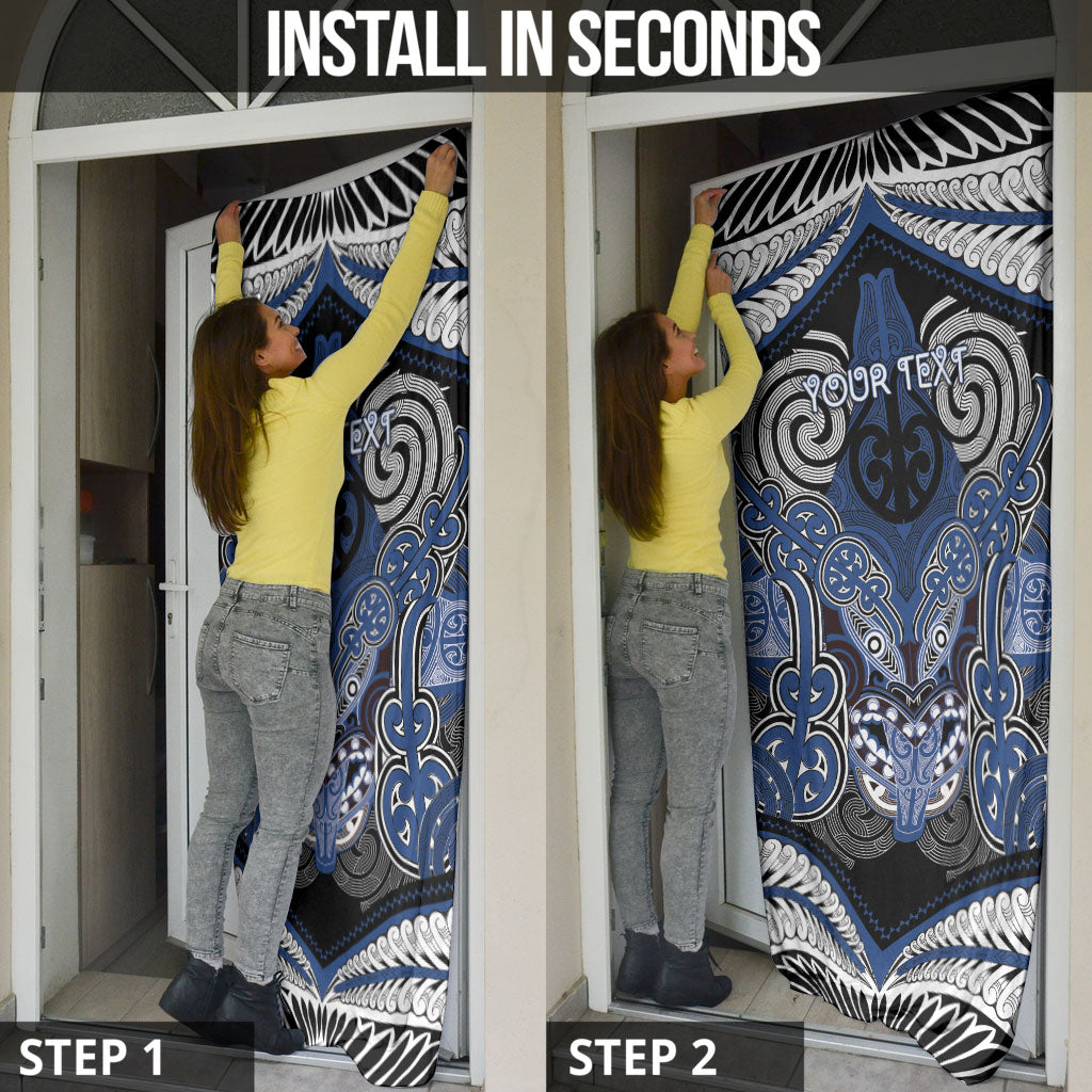 Aotearoa Iwi Ngati Tuwharetoa Personalised Door Cover Maori Kowhaiwhai Pattern