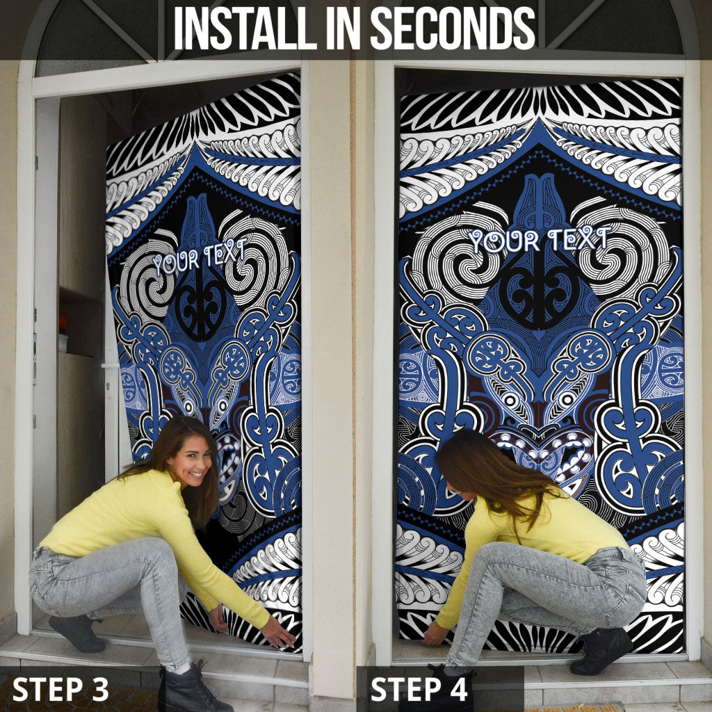 Aotearoa Iwi Ngati Tuwharetoa Personalised Door Cover Maori Kowhaiwhai Pattern
