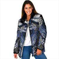 Aotearoa Iwi Ngati Tuwharetoa Personalised Padded Jacket Maori Kowhaiwhai Pattern
