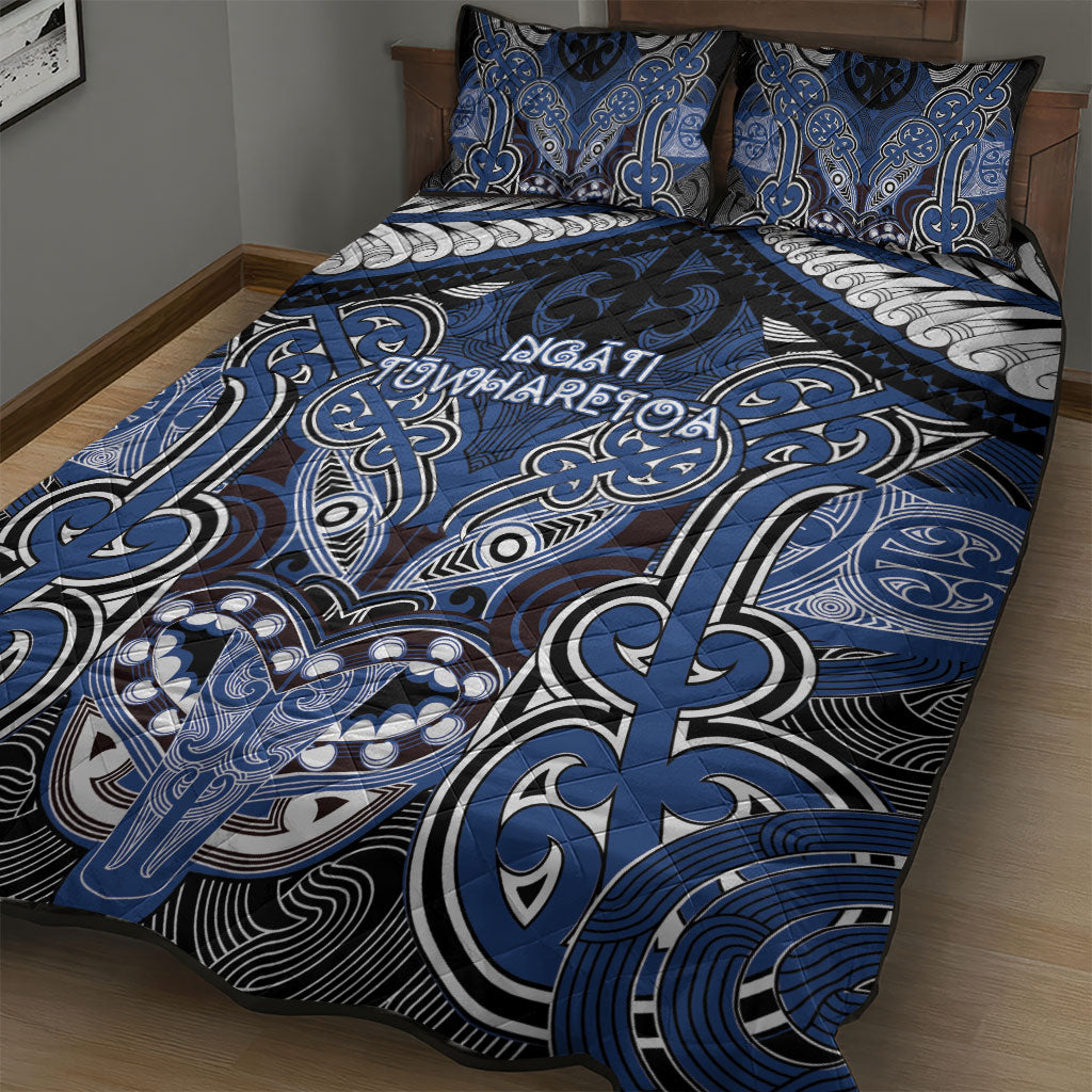 Aotearoa Iwi Ngati Tuwharetoa Quilt Bed Set Maori Kowhaiwhai Pattern
